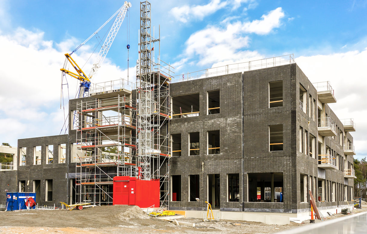 immeuble batiment en construction chantier